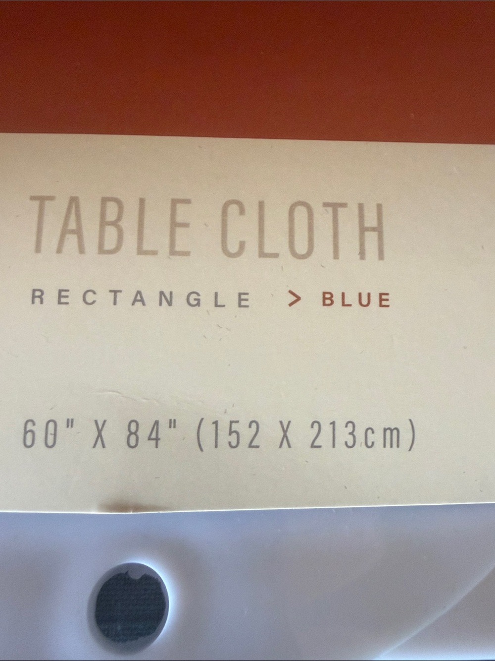 Slate Blue Rectangle Table Cloth - Picture 6 of 7